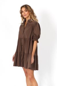 Cecilie Mini Dress | Choc sold by Madison