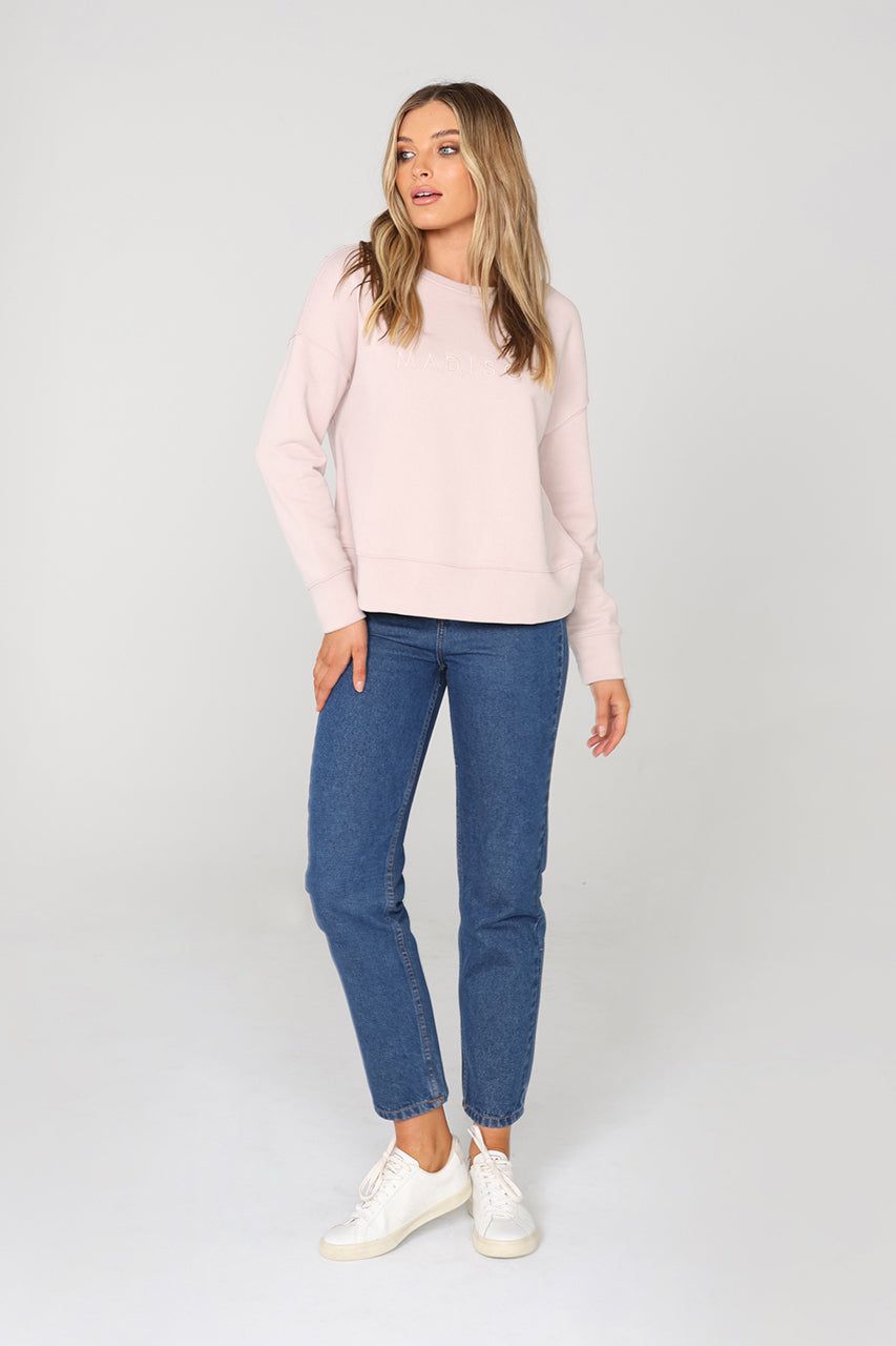 Logo Sweatshirt | Mushroom sold by Madison