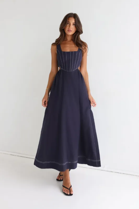 Maggie Maxi Dress | Navy sold by Madison