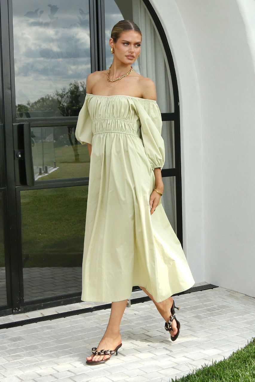 Milana Maxi Dress | Pistachio sold by Madison