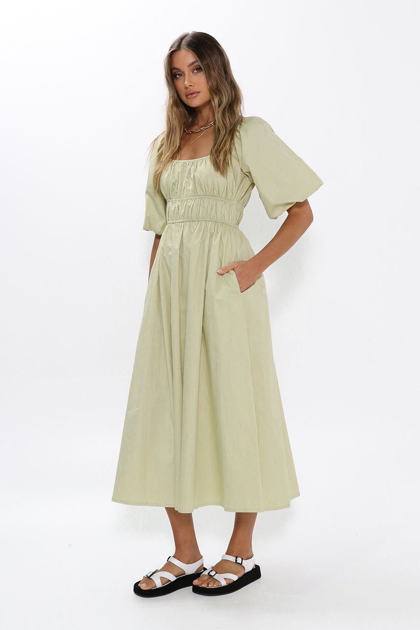 Milana Maxi Dress | Pistachio sold by Madison product image thumbnail 3