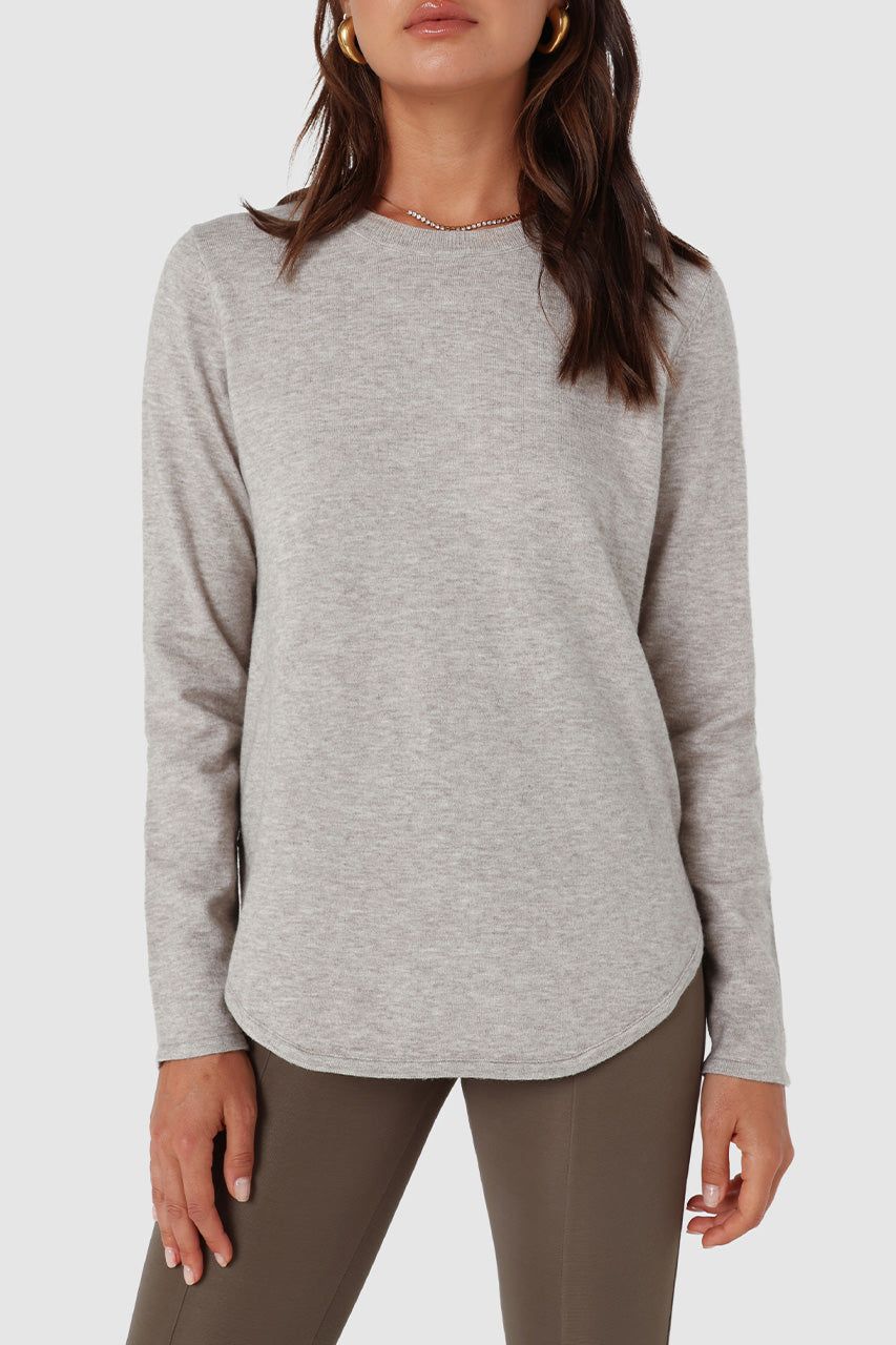Iris Knit Top | Grey Marle sold by Madison product image thumbnail 4