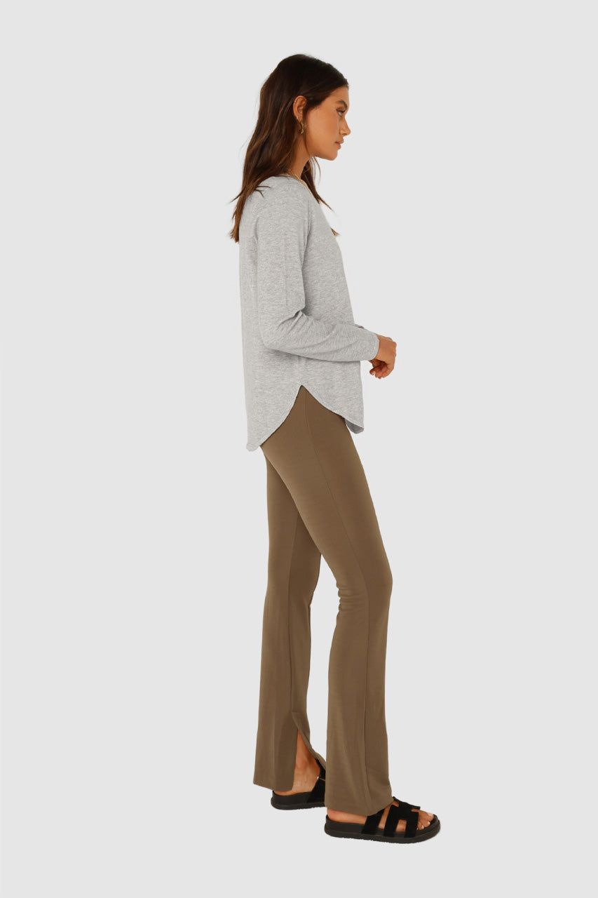 Iris Knit Top | Grey Marle sold by Madison product image thumbnail 2