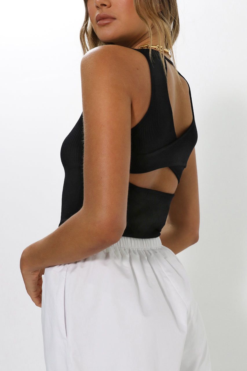 Devon Knit Top | Black sold by Madison product image thumbnail 5