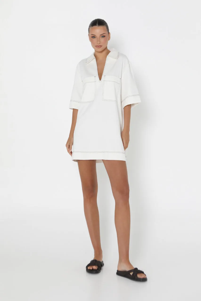 Tara Mini Dress | White sold by Madison product image thumbnail 2
