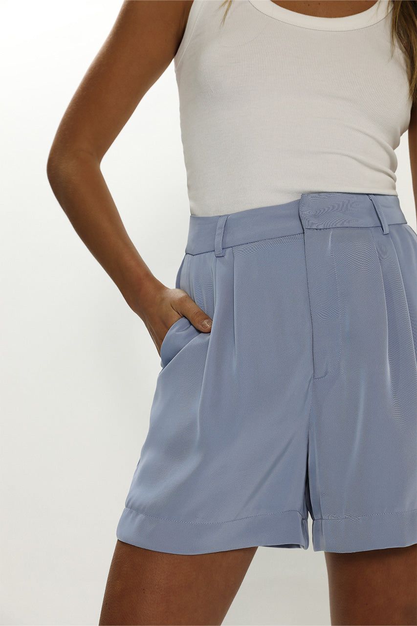Giselle Shorts | Pastel Blue sold by Madison product image thumbnail 7