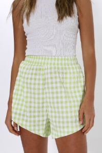 Rico Shorts | Lime Gingham sold by Madison