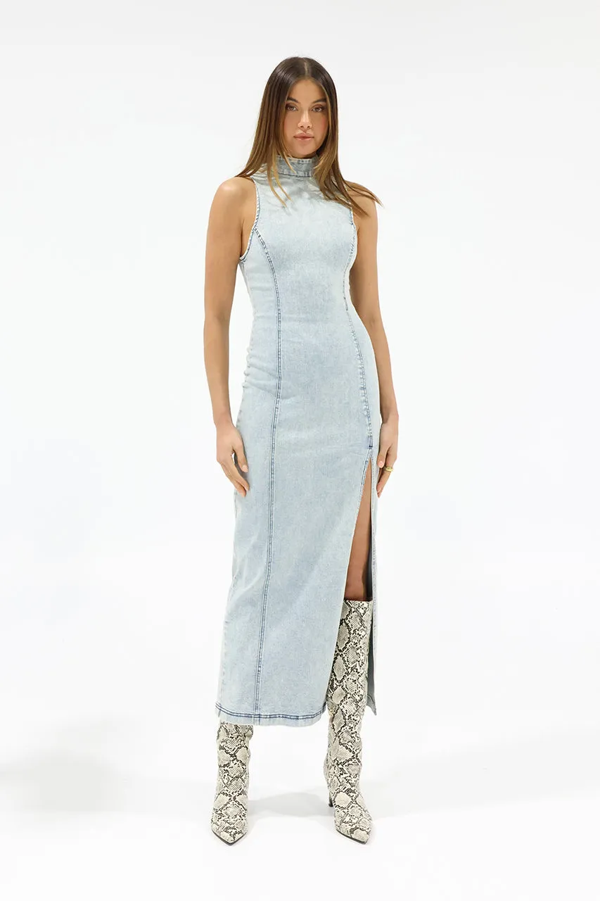 Belle Maxi Dress | Denim sold by Madison