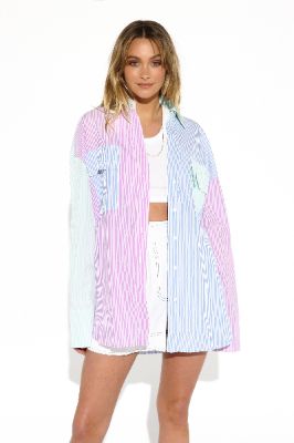 Murphy Stripe Shirt | Multi Stripe sold by Madison