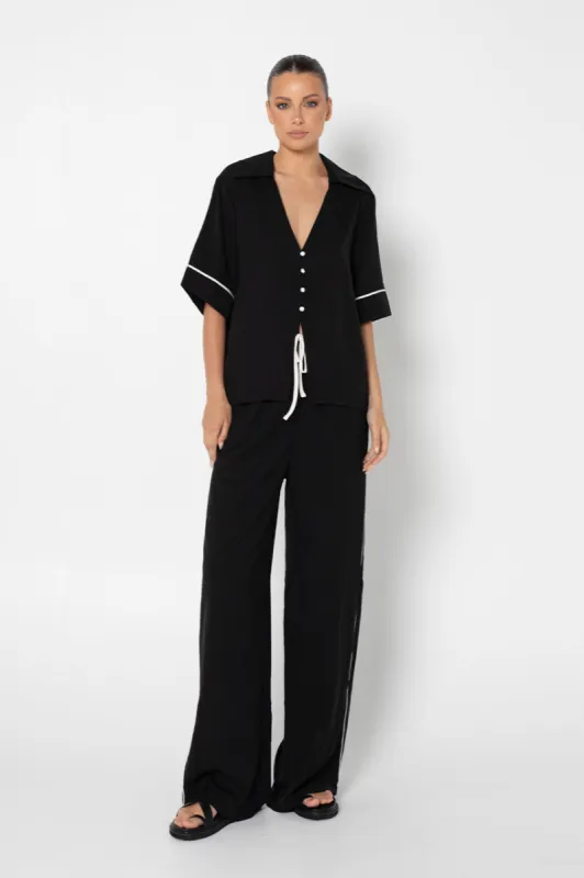 Clara Pants | Black/White sold by Madison