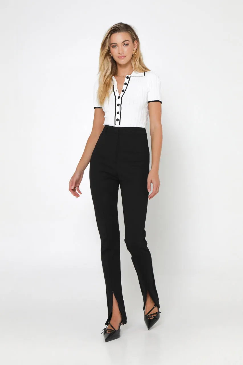 Georgia Knit Top | White sold by Madison