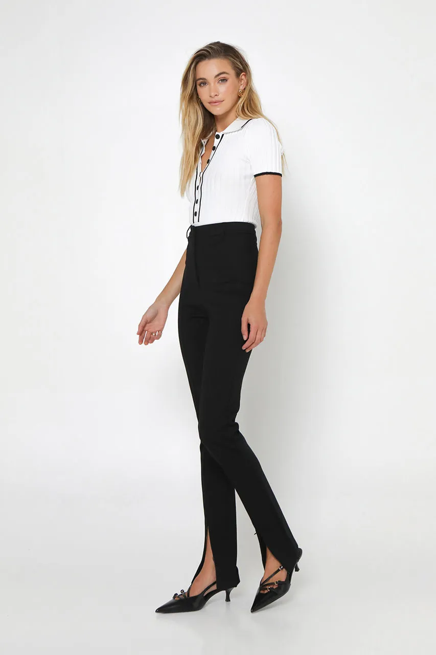 Georgia Knit Top | White sold by Madison product image thumbnail 3