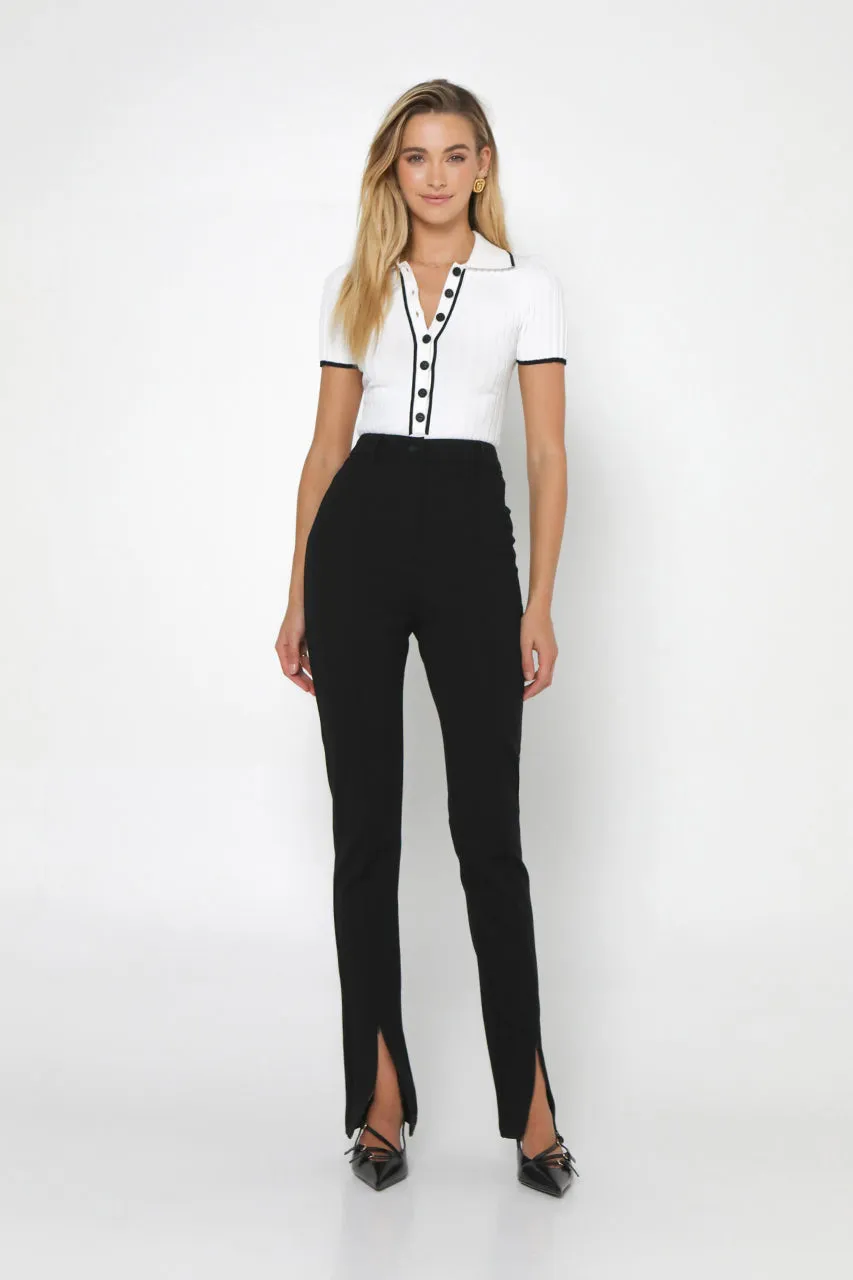 Georgia Knit Top | White sold by Madison product image thumbnail 5