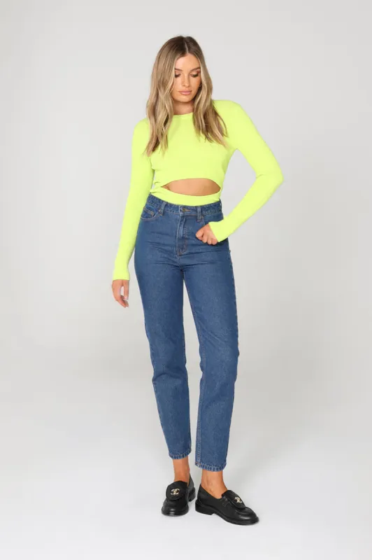 Olivia Knit Top | Lime made by Madison