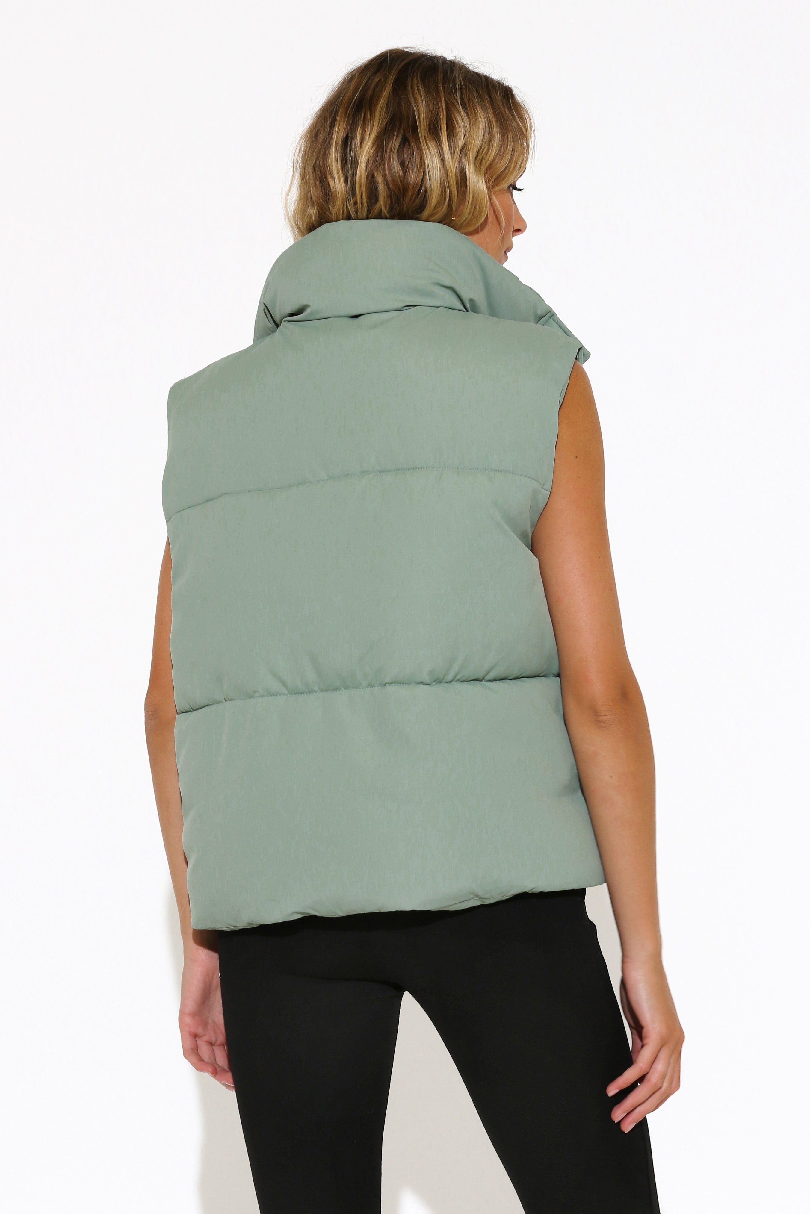 Jordy Puffer Vest | Sage sold by Madison product image thumbnail 3
