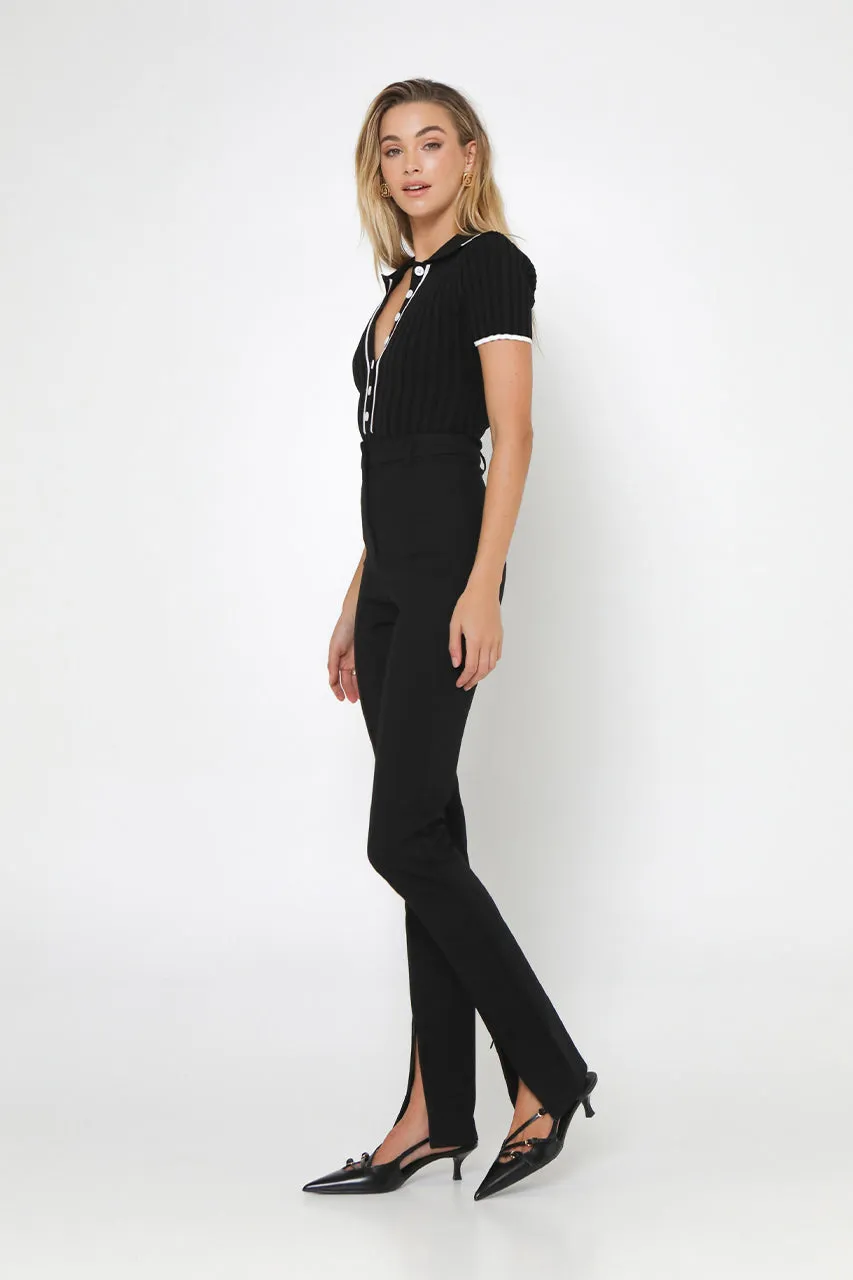 Georgia Knit Top | Black sold by Madison product image thumbnail 3