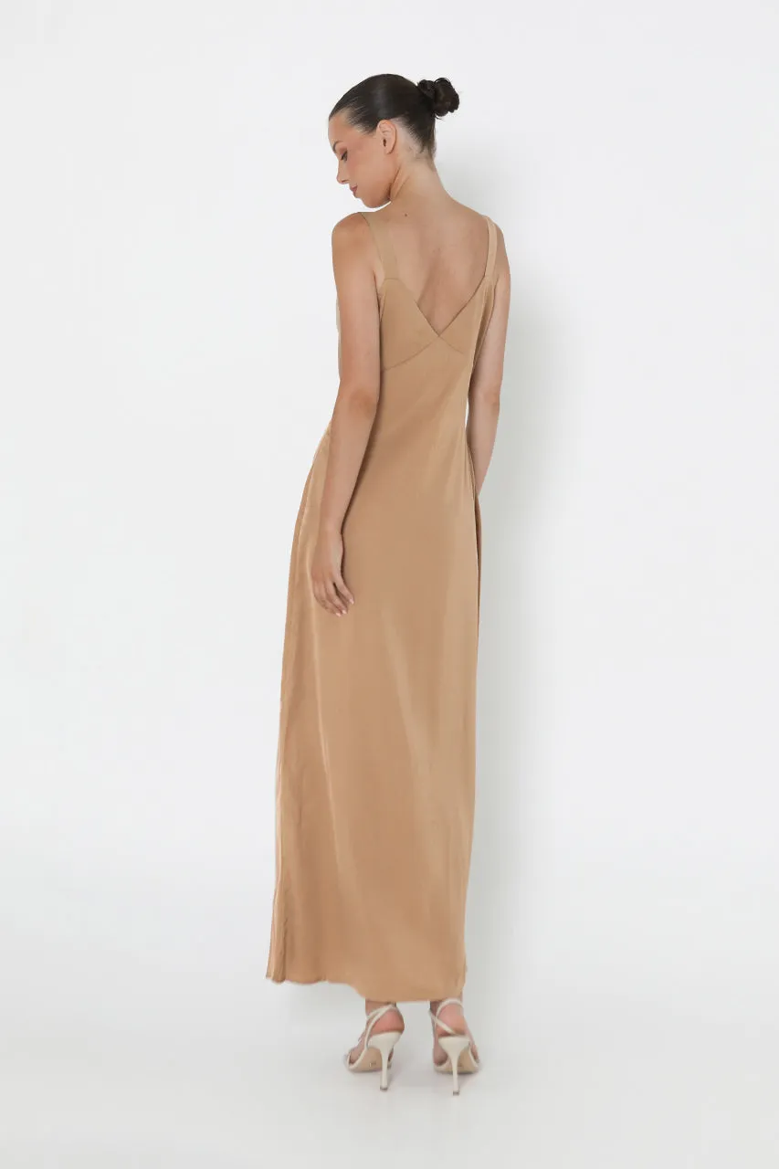 Larissa Maxi Dress | Tan sold by Madison product image thumbnail 4