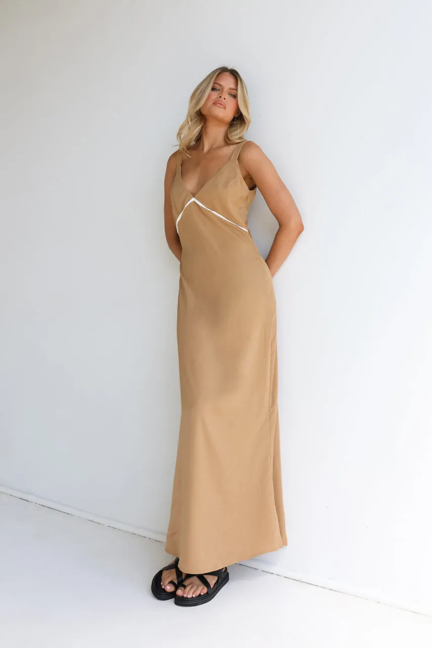 Larissa Maxi Dress | Tan sold by Madison product image thumbnail 2