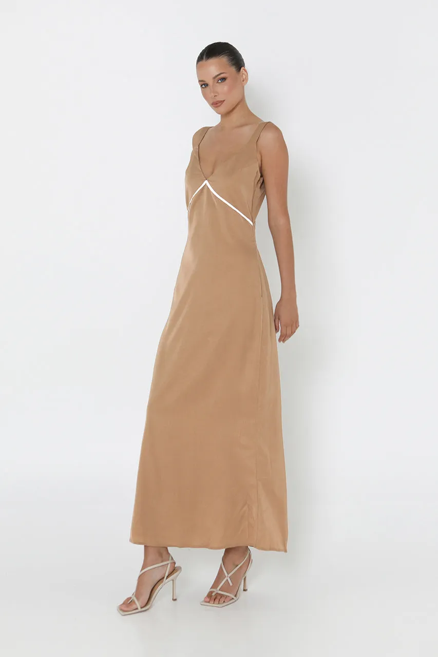 Larissa Maxi Dress | Tan sold by Madison product image thumbnail 3