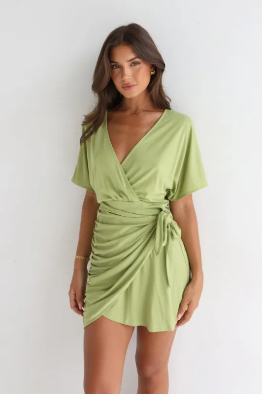 Elanor Mini Dress | Green sold by Madison