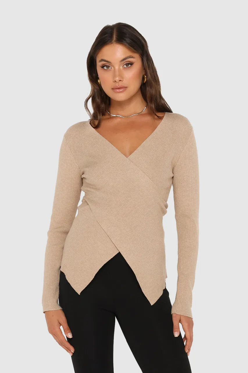 Marley Knit Top | Oat sold by Madison