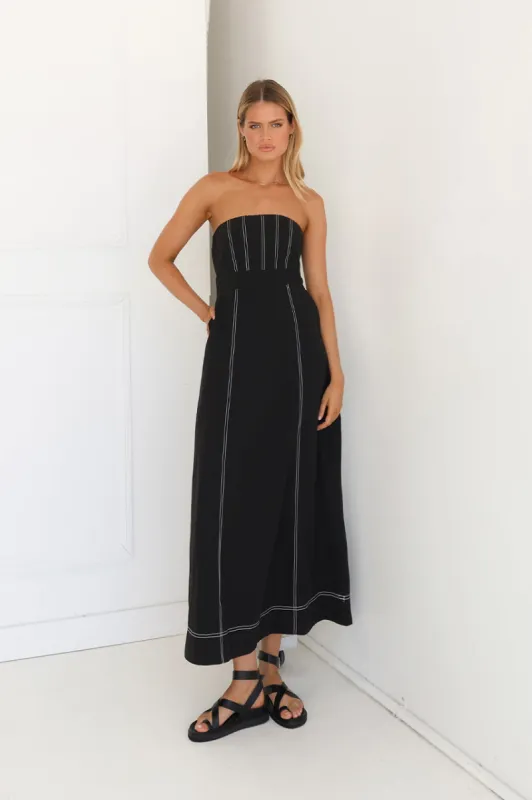 Louise Maxi Dress | Black sold by Madison