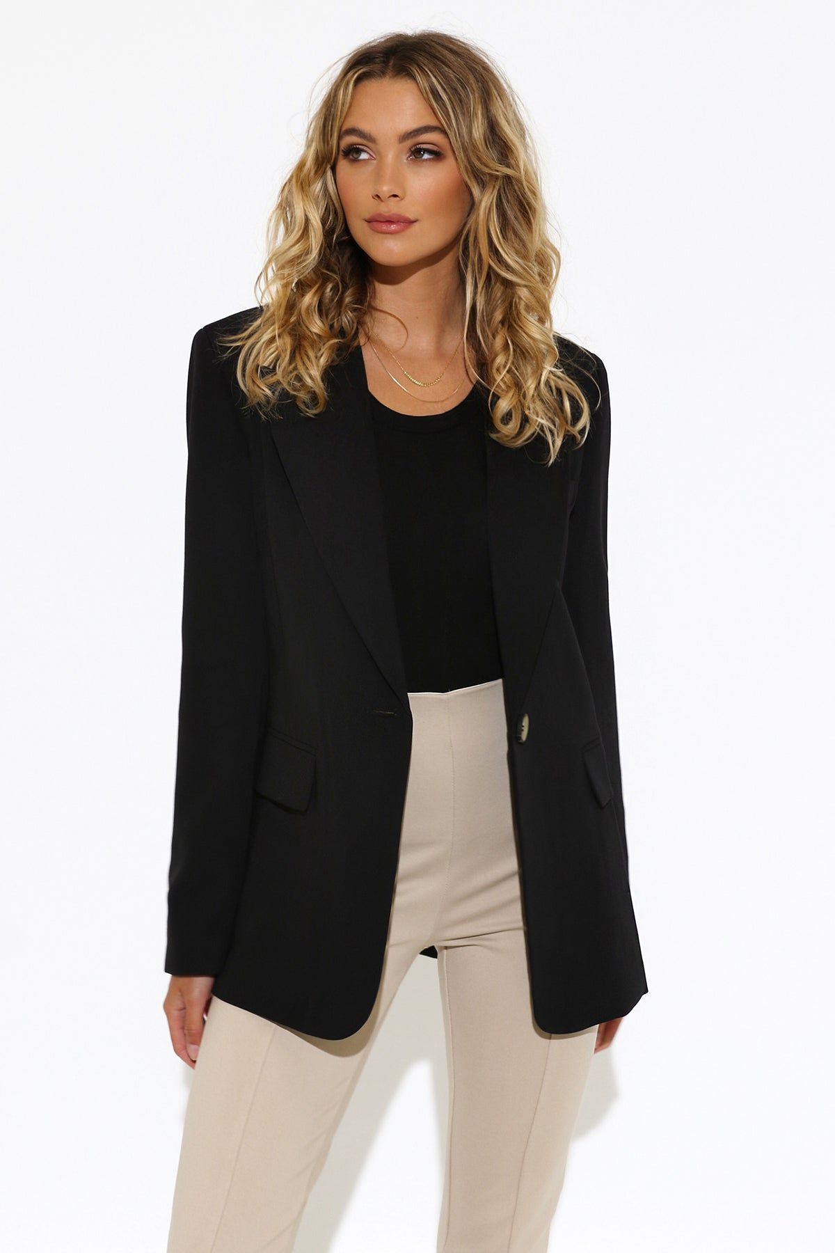Audrey Blazer | Black sold by Madison product image thumbnail 2