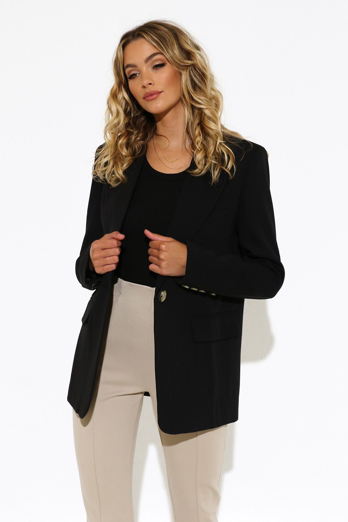 Audrey Blazer | Black sold by Madison product image thumbnail 5