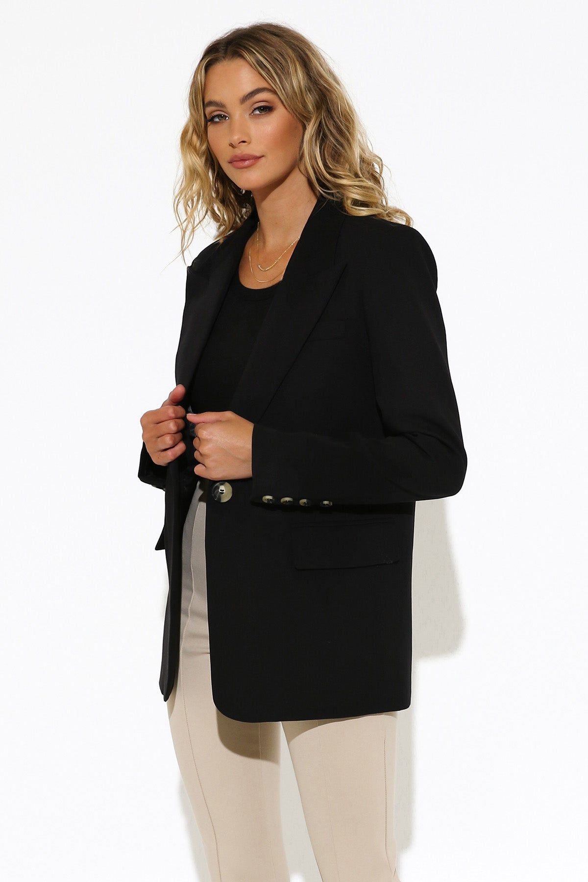 Audrey Blazer | Black sold by Madison product image thumbnail 3