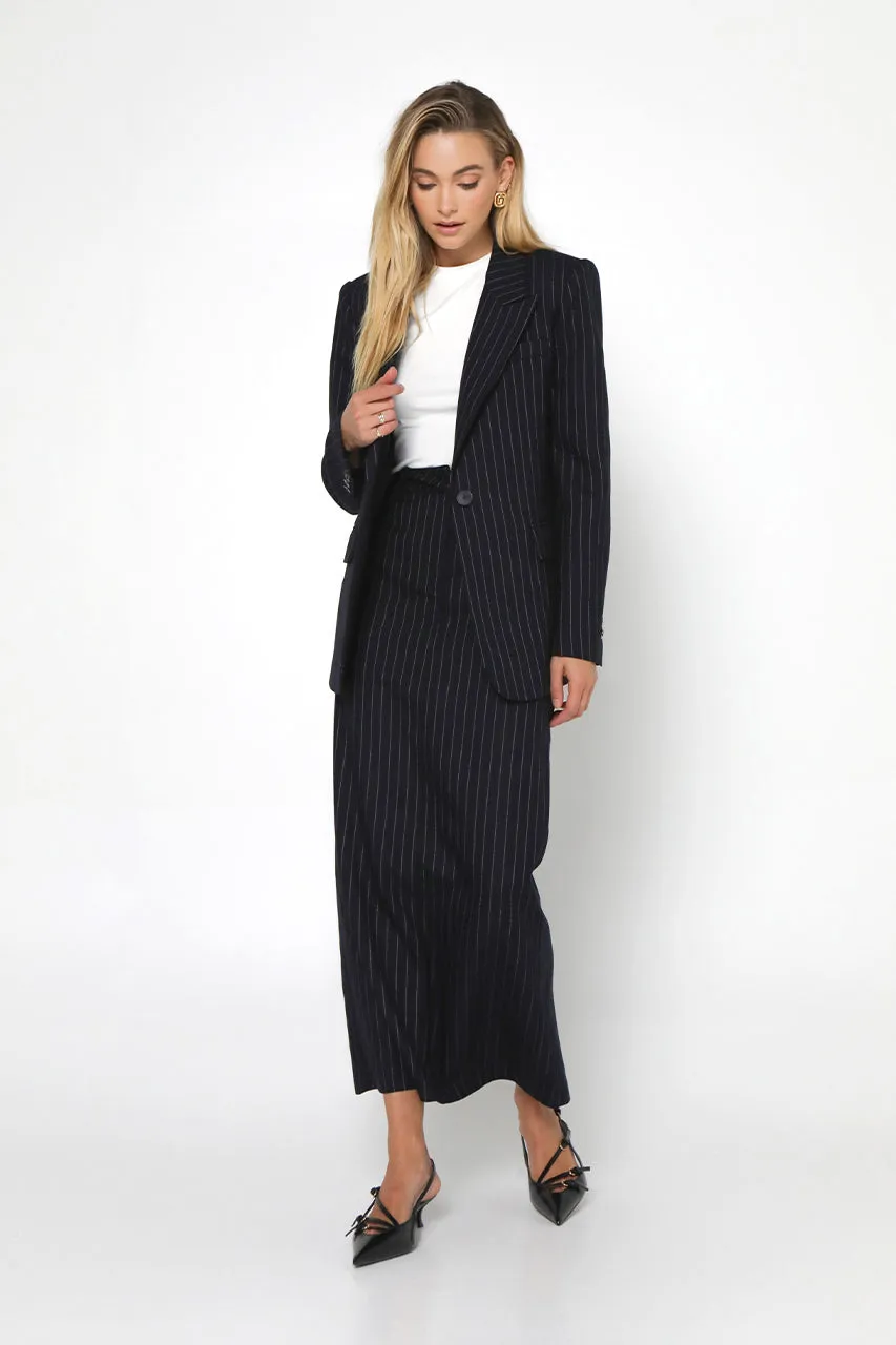 Jensen Blazer | Navy Pinstripe sold by Madison product image thumbnail 3