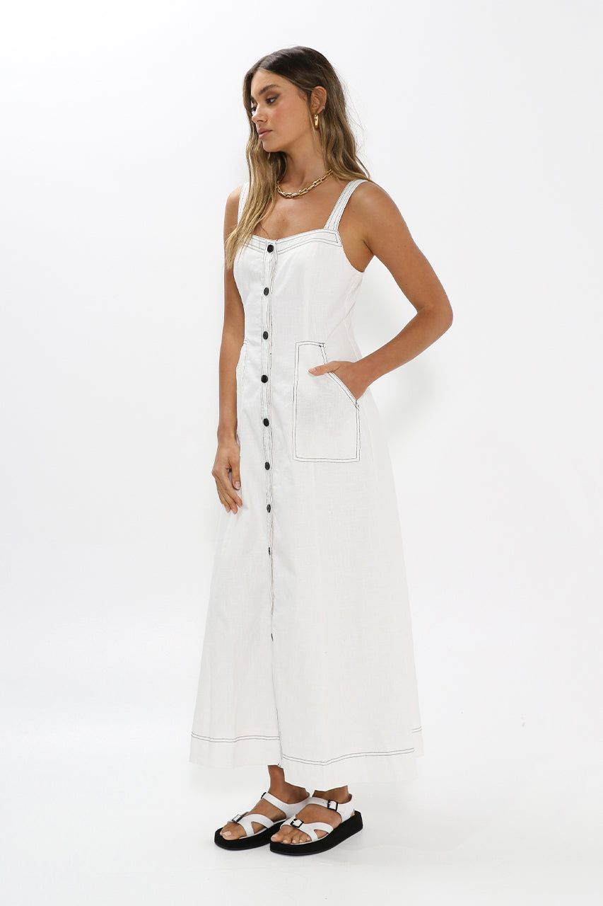 Ashton Maxi Dress | White sold by Madison product image thumbnail 2