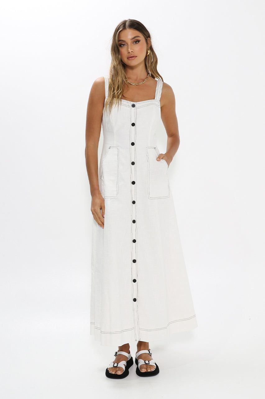 Ashton Maxi Dress | White sold by Madison product image thumbnail 4