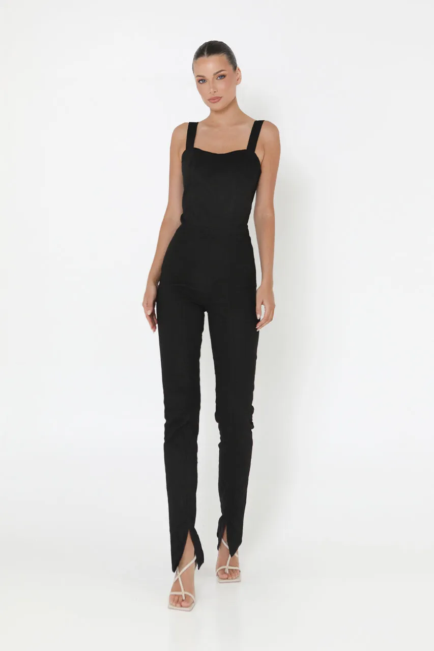 Juliet Jumpsuit | Black sold by Madison