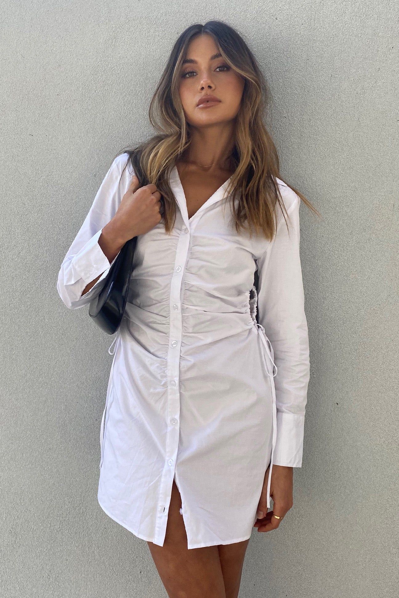 Amelfi Mini Dress | White sold by Madison