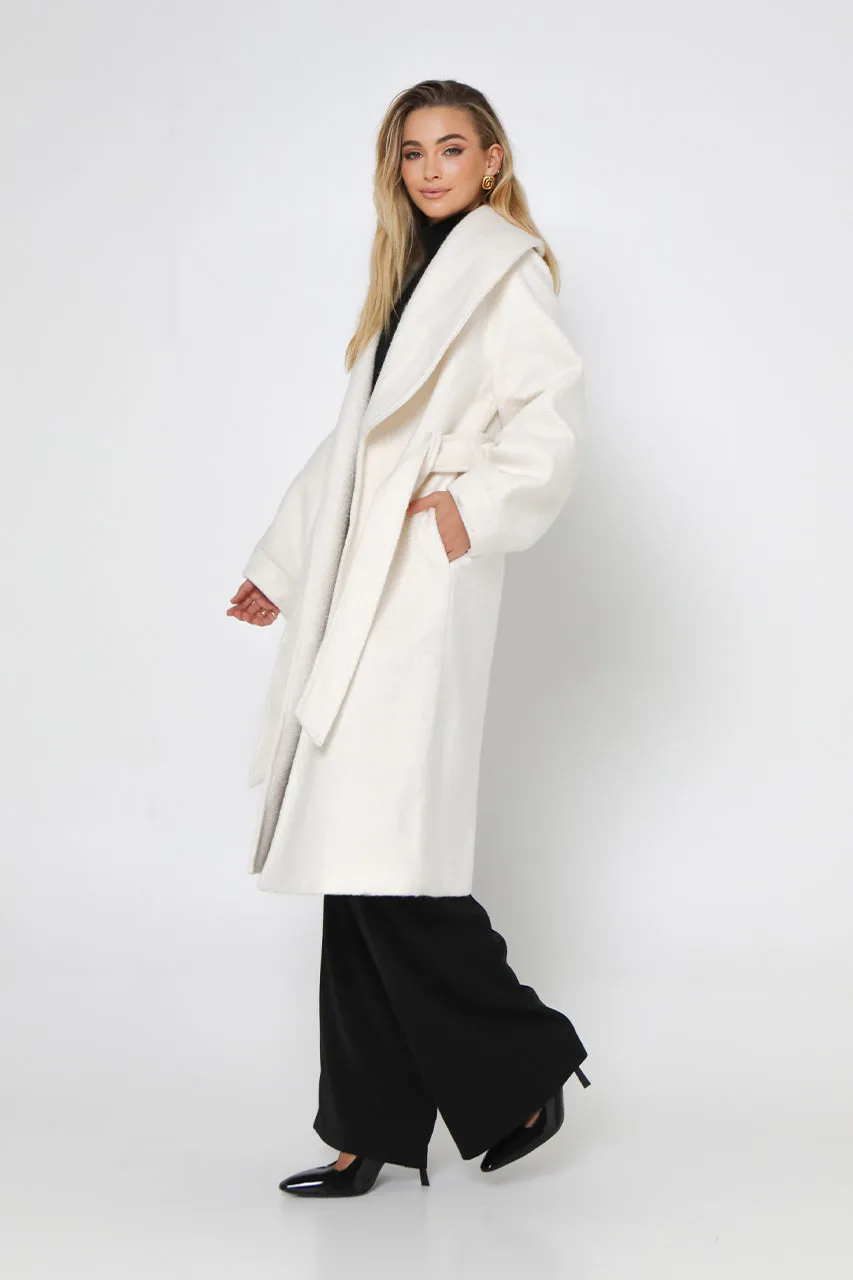 Tully Coat | Cream sold by Madison product image thumbnail 3