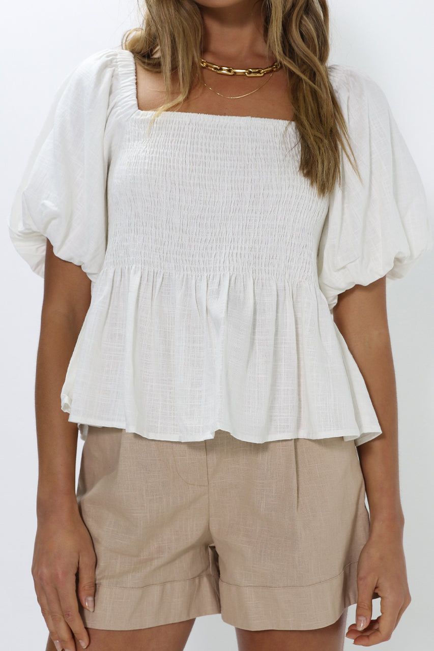 Aster Top | White sold by Madison product image thumbnail 5