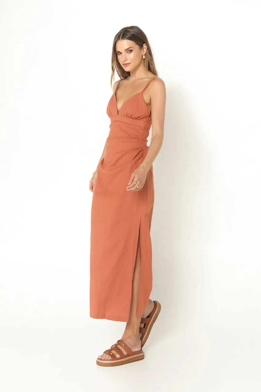 Marlow Midi Dress | Rust sold by Madison product image thumbnail 3