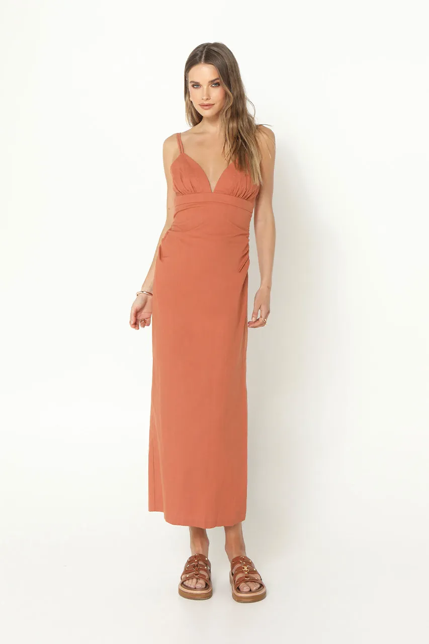 Marlow Midi Dress | Rust sold by Madison product image thumbnail 2