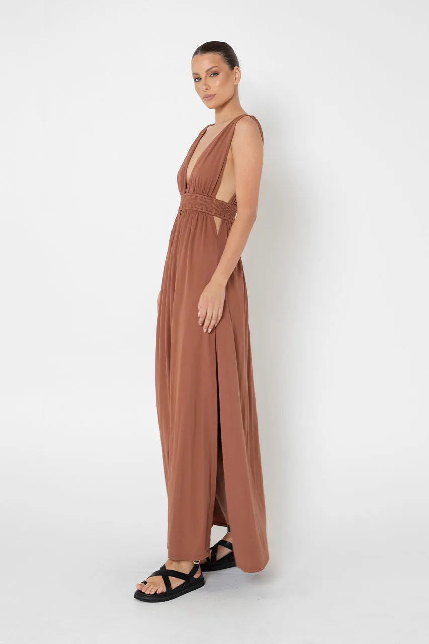Mindi Maxi Dress | Choc sold by Madison product image thumbnail 3