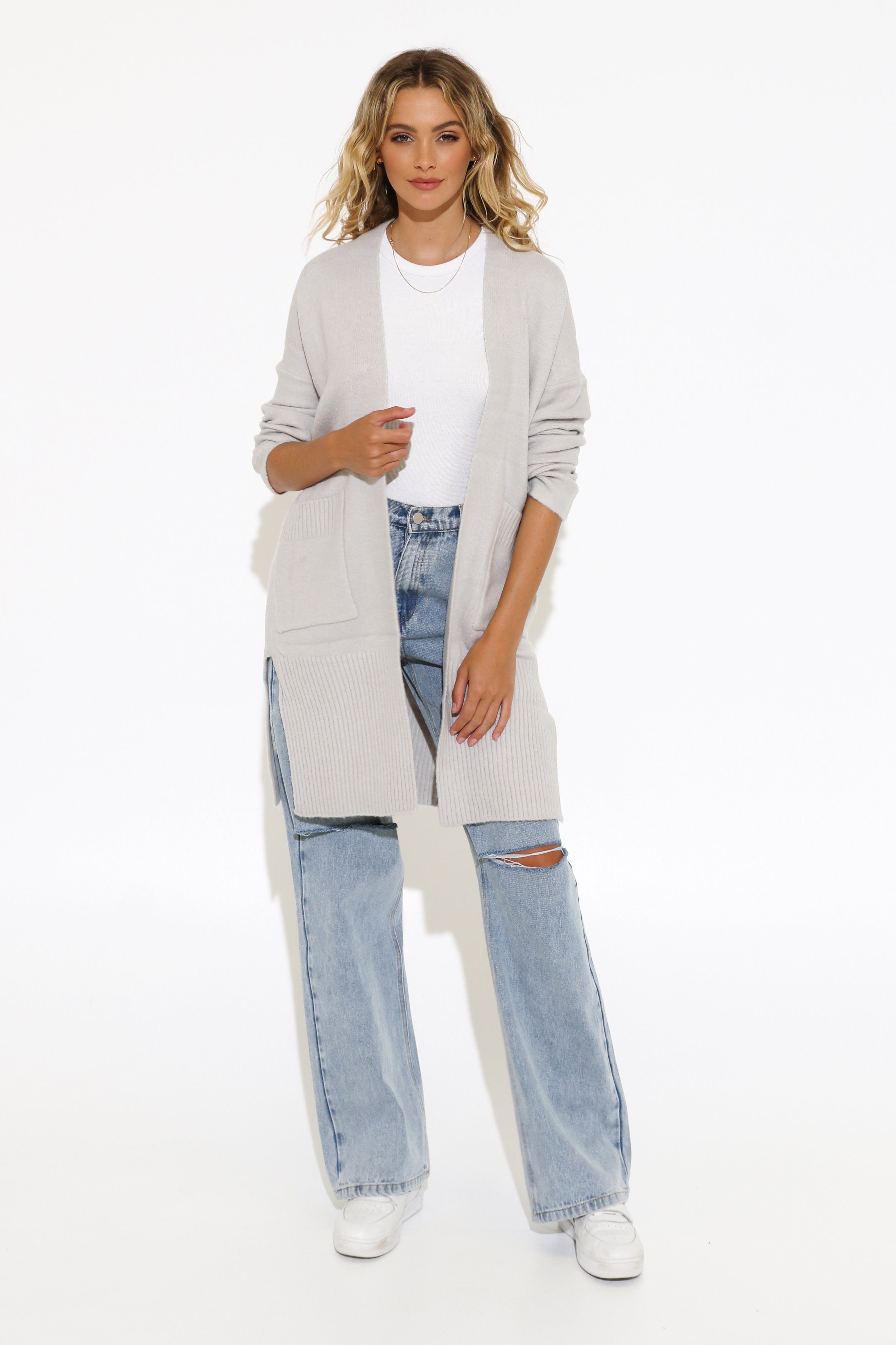 Piper Cardigan | Grey Marle sold by Madison product image thumbnail 4