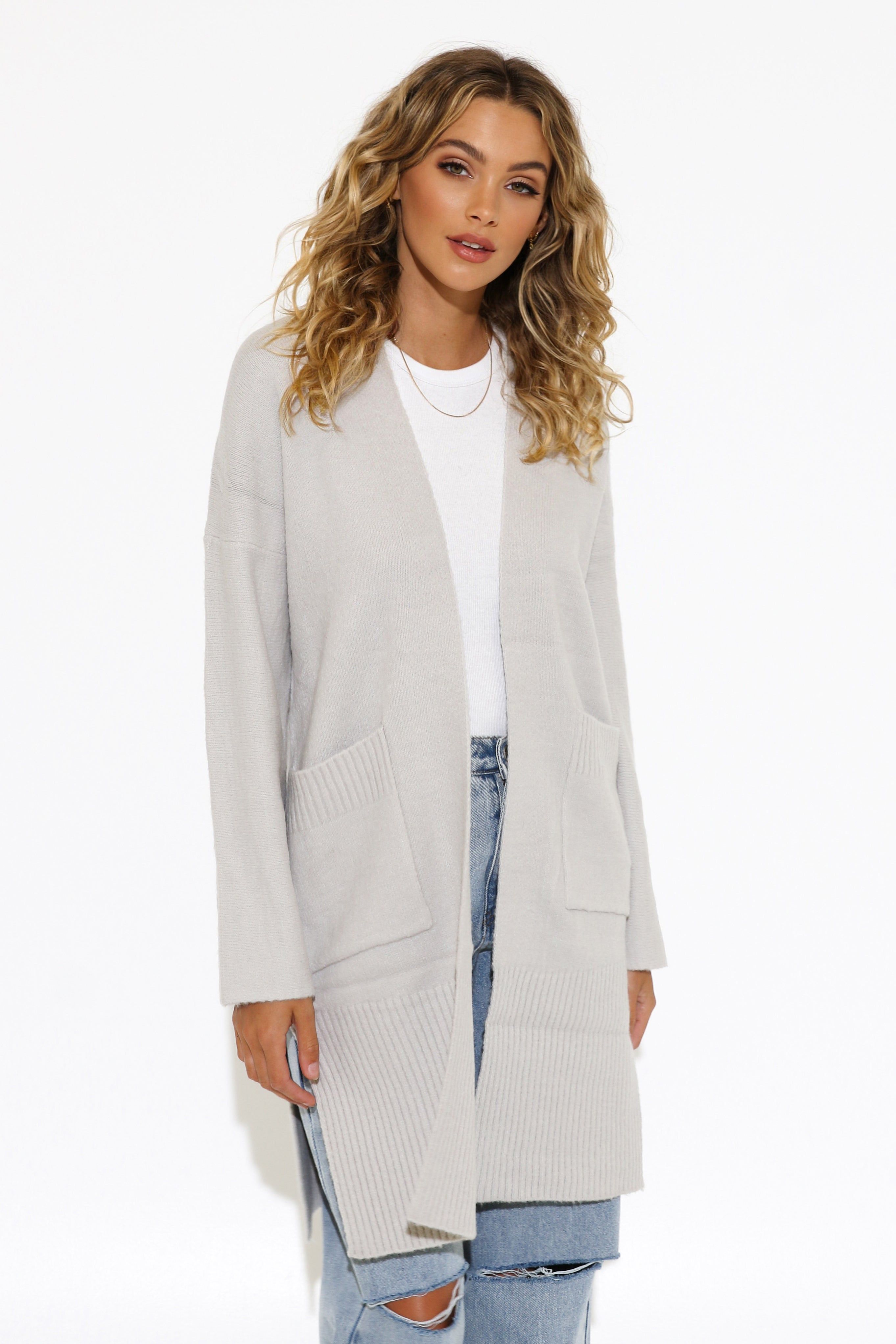 Piper Cardigan | Grey Marle sold by Madison product image thumbnail 7