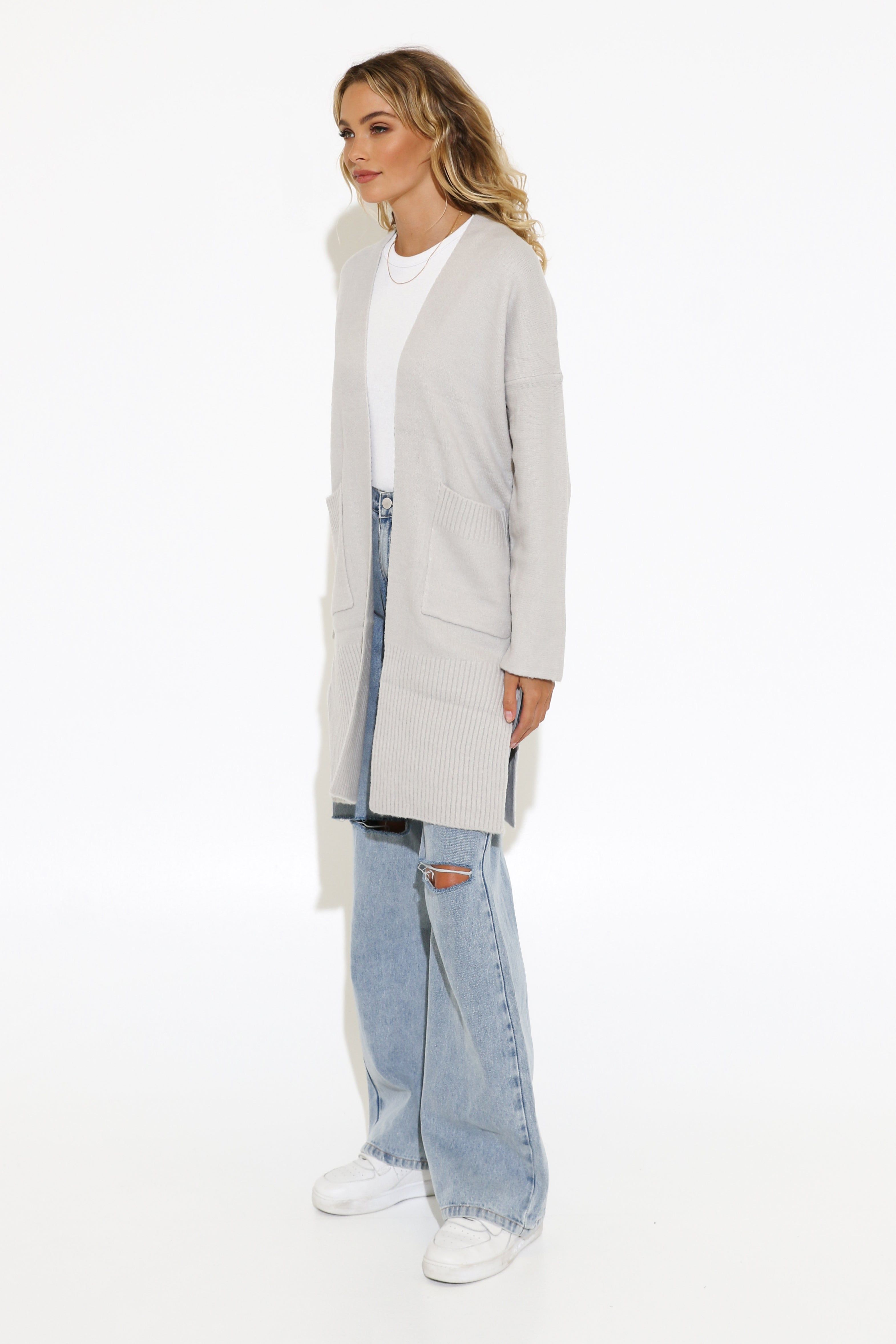 Piper Cardigan | Grey Marle sold by Madison product image thumbnail 5