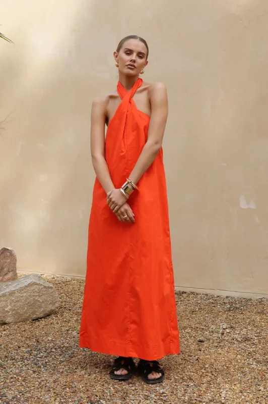 Amber Maxi Dress | Flame sold by Madison