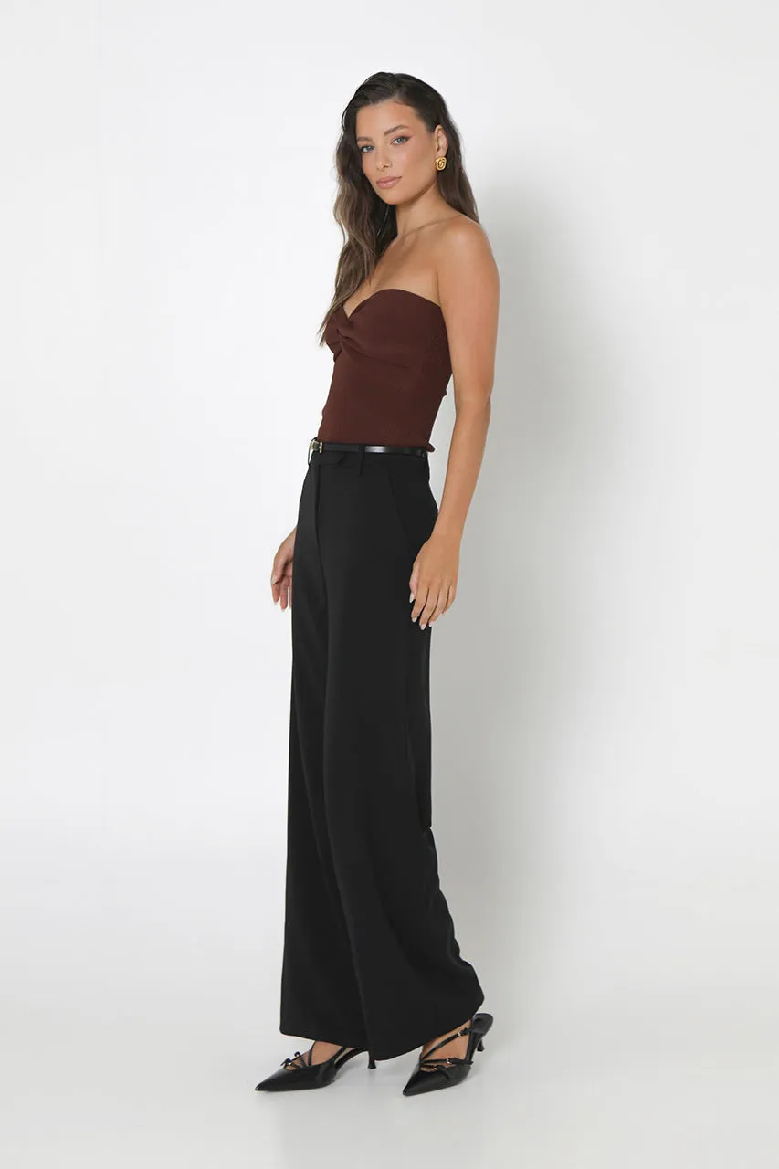 Mae Knit Top | Choc sold by Madison product image thumbnail 3