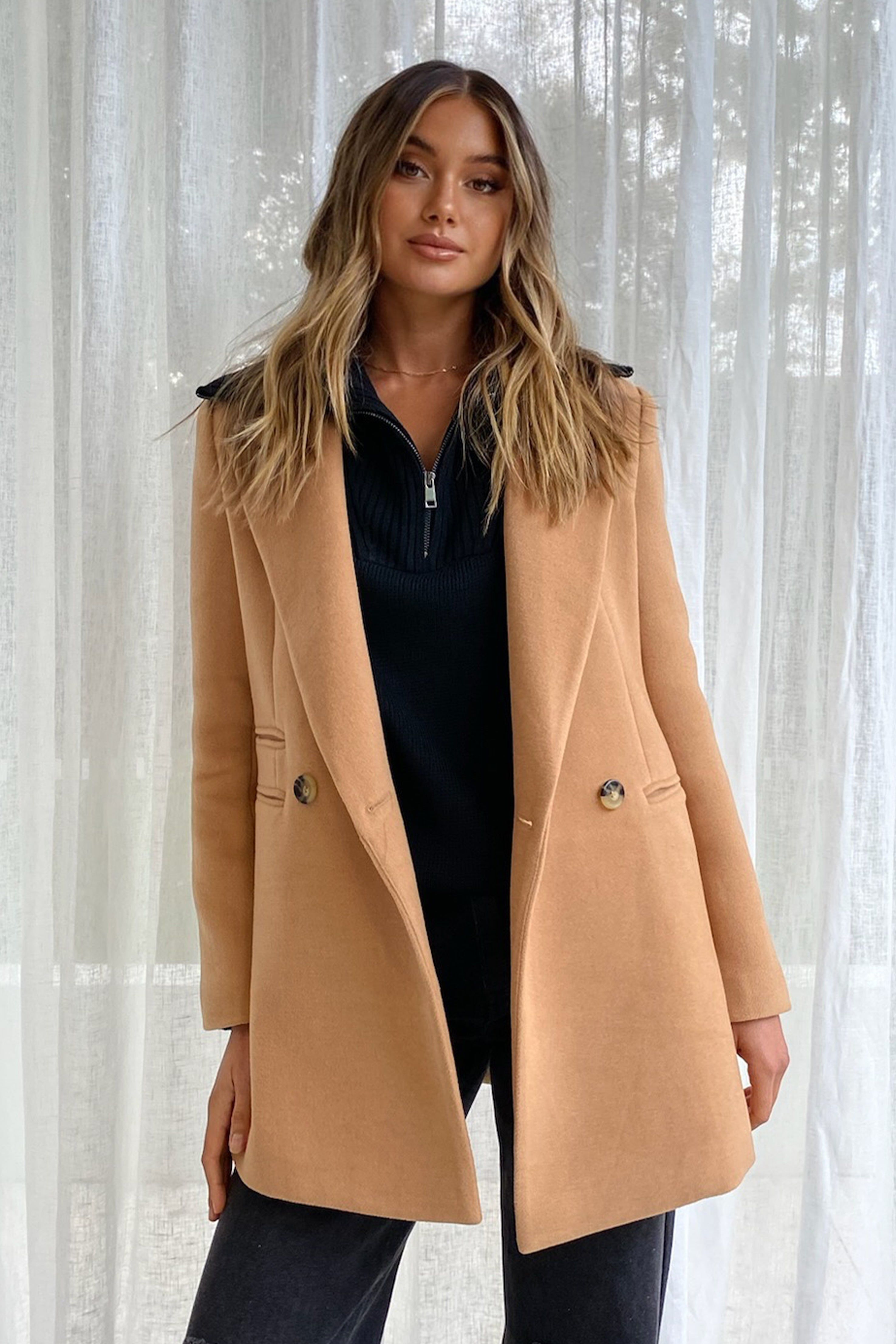 Britney Jacket | Camel sold by Madison product image thumbnail 2