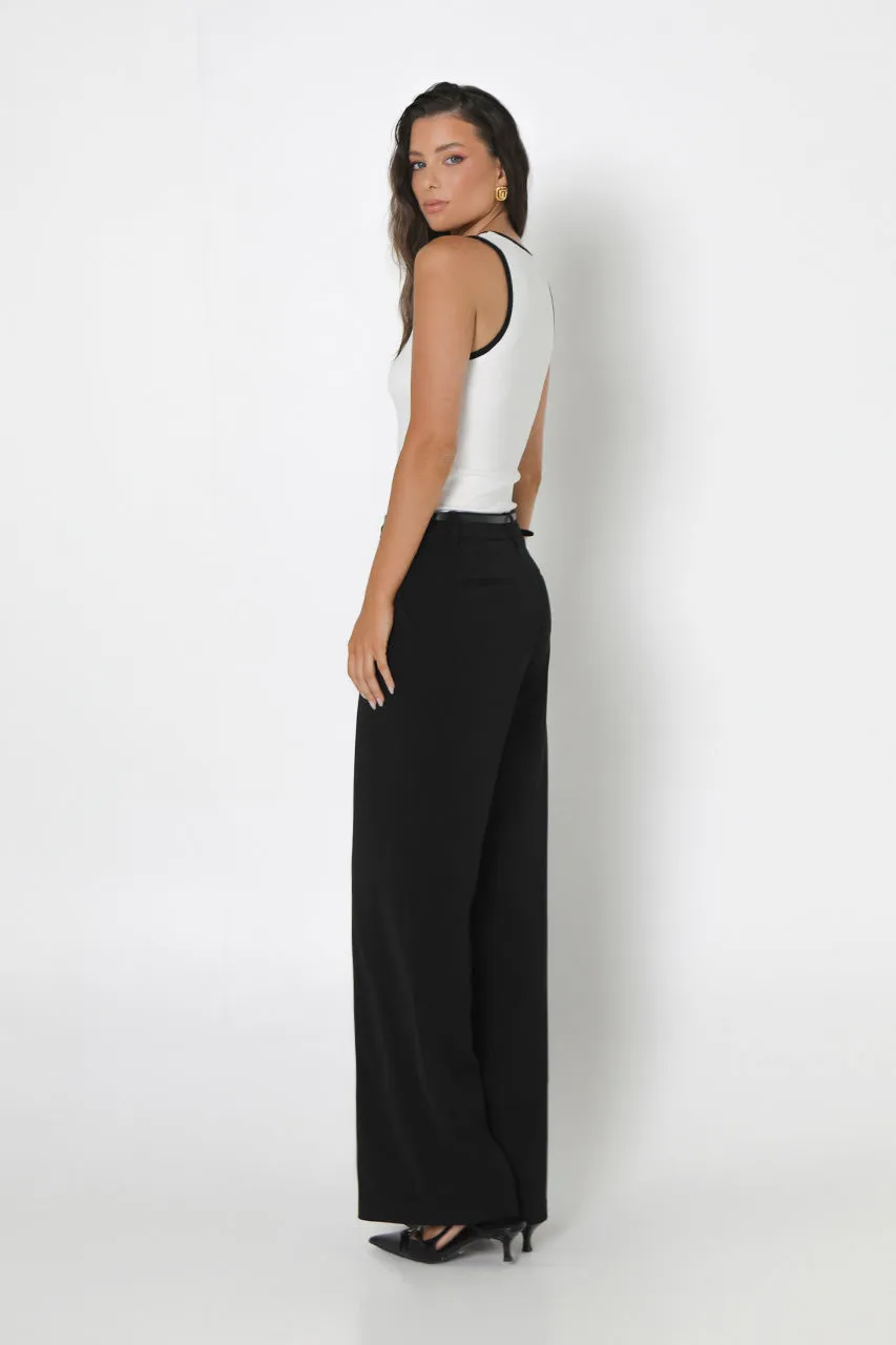 Amanda Tank | White/Black sold by Madison product image thumbnail 3