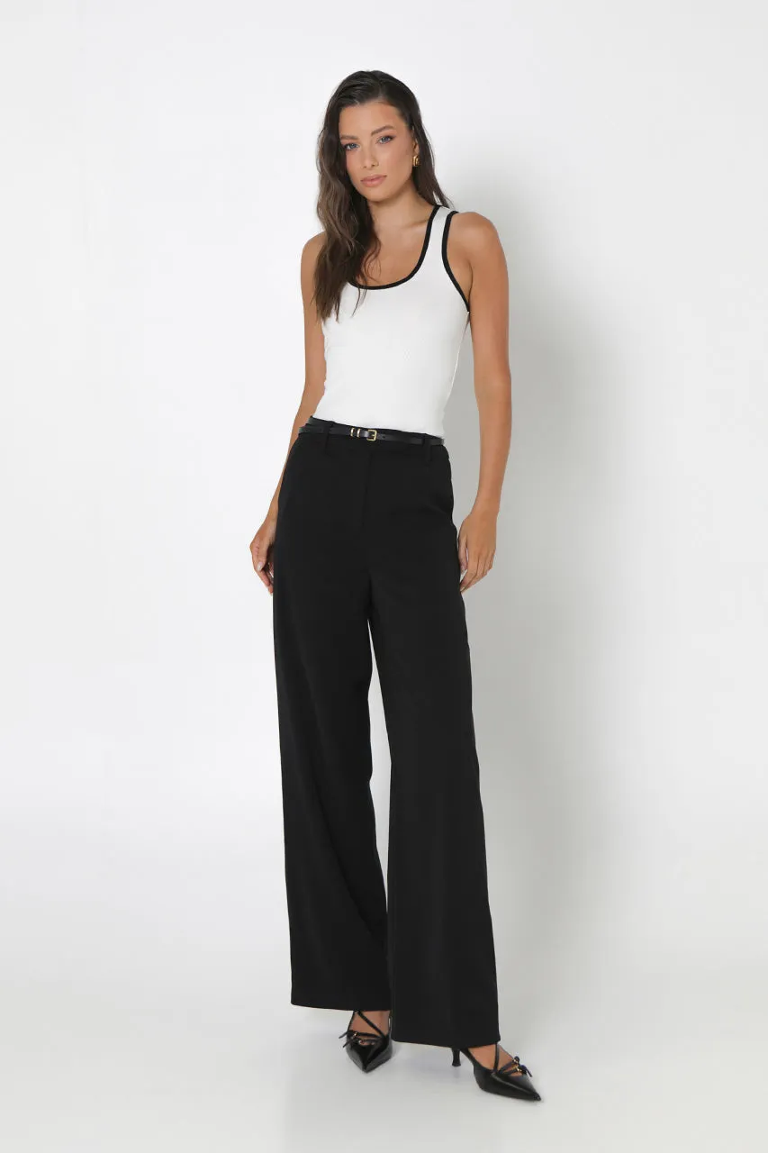 Amanda Tank | White/Black sold by Madison