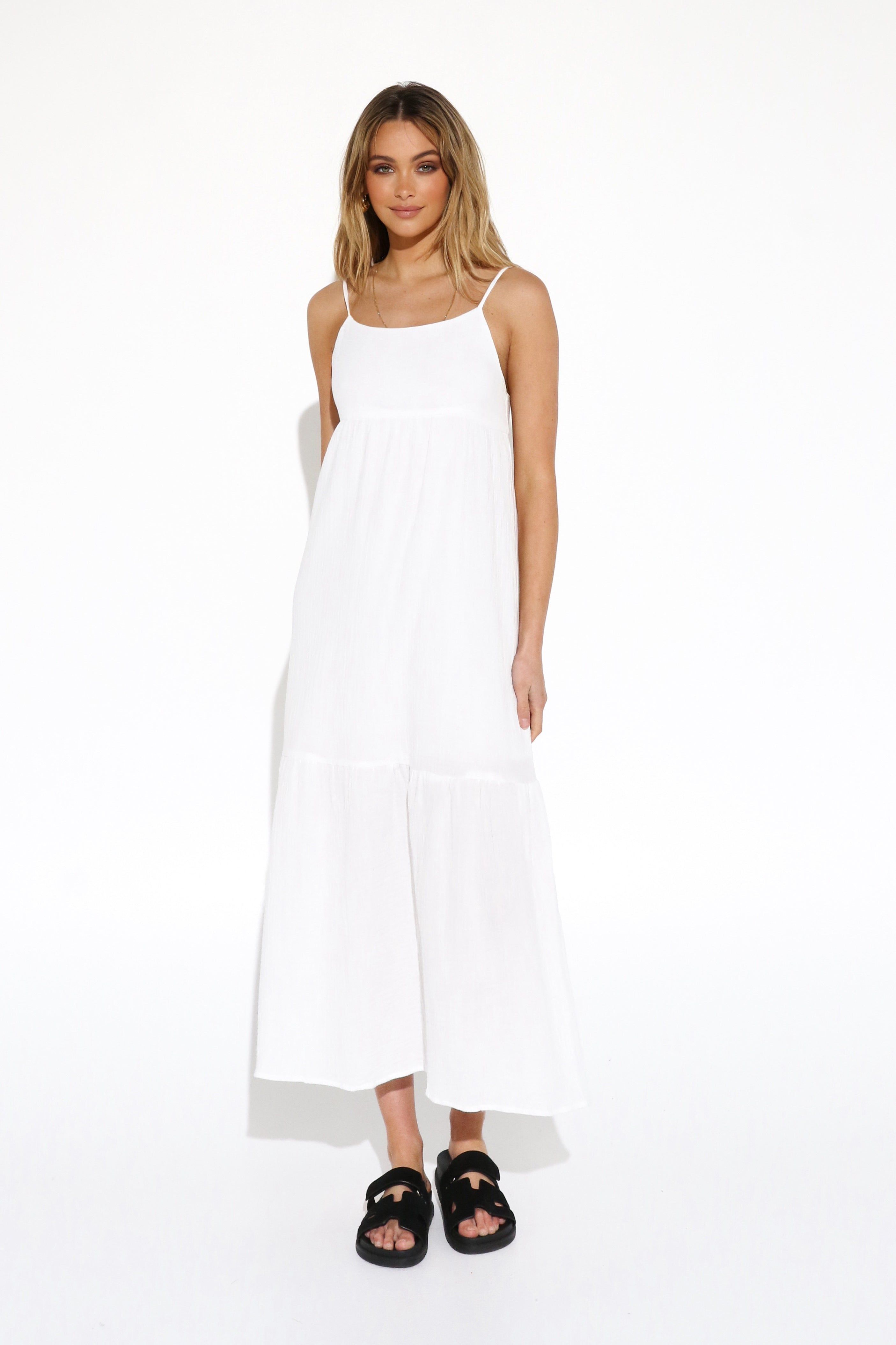 Rosetta Maxi Dress | White sold by Madison product image thumbnail 3