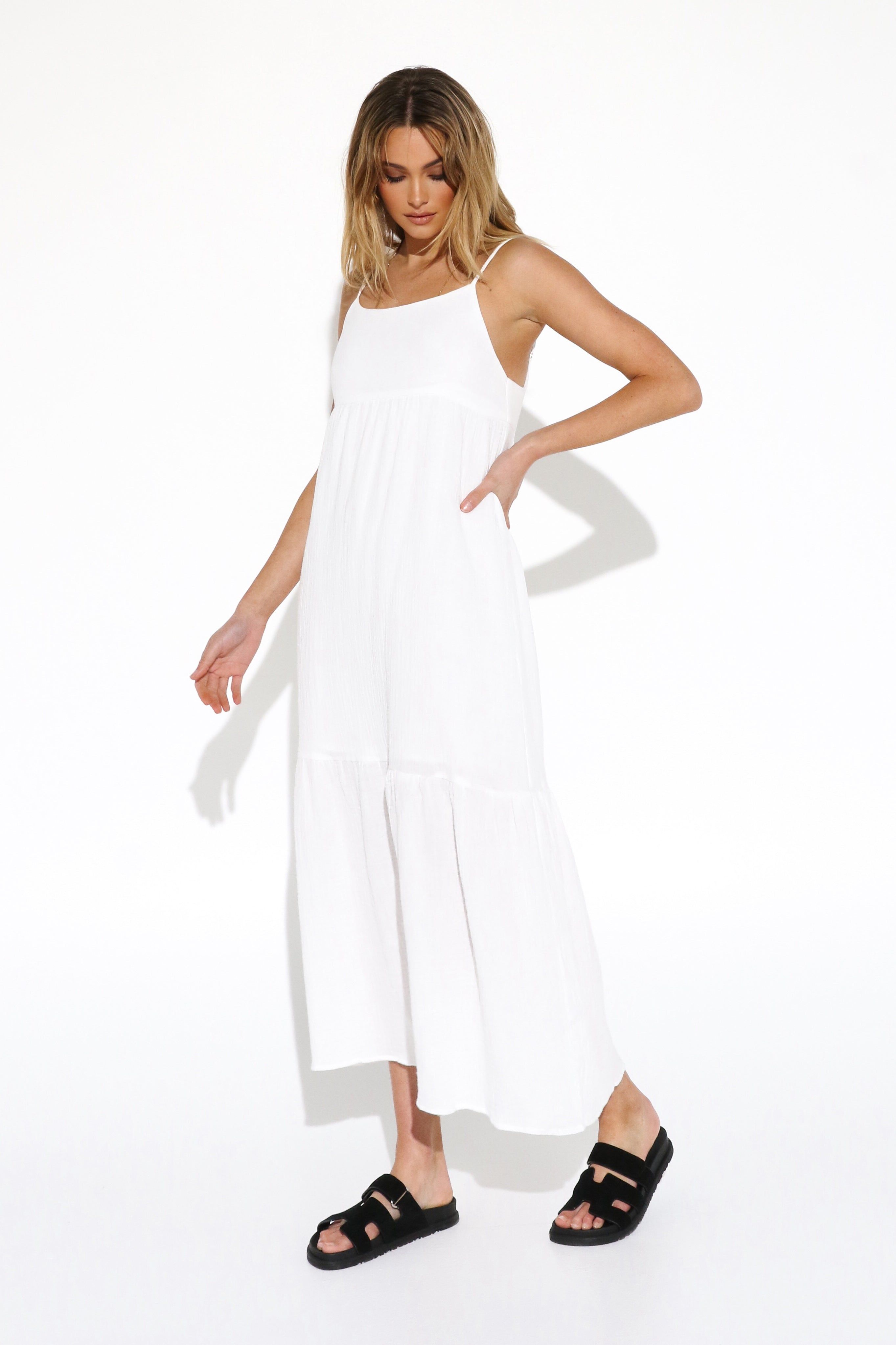 Rosetta Maxi Dress | White sold by Madison product image thumbnail 4