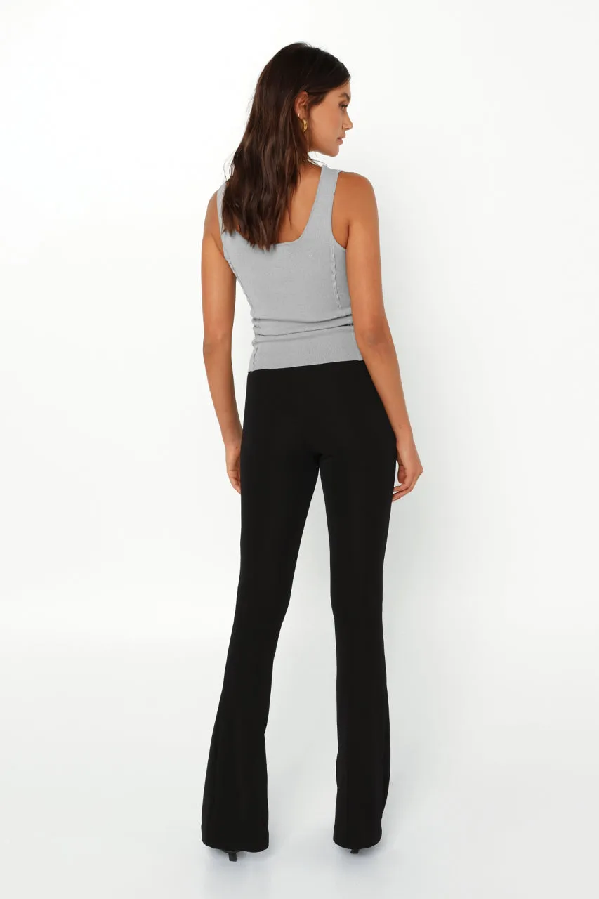 Karla Knit Top | Grey sold by Madison product image thumbnail 3